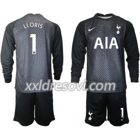 Tottenham Hotspur Hugo Lloris 1 Golmanski Dječji Komplet Dresovi za Nogomet 2020-2021 M004 Dugim Rukavima (+ kratke hlače)